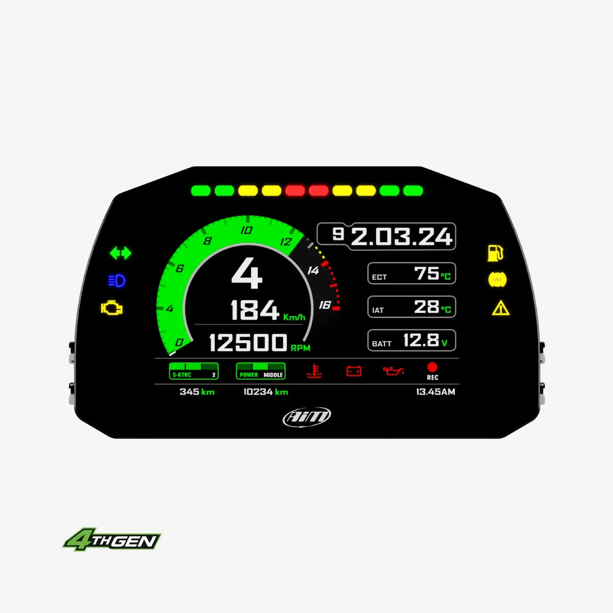 Aim MXK10 Kawasaki Ninja ZX-10R Plug & Play Dash Logger