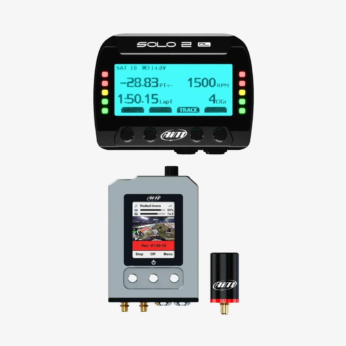 Aim Solo 2 DL & SmartyCam 3 GP Motocross Plug & Play Lap Timer Kit