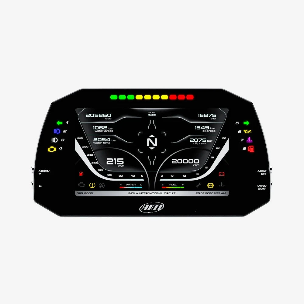 Aim MXG 1.3 TFT Powerboat Racing Dash Data Logger