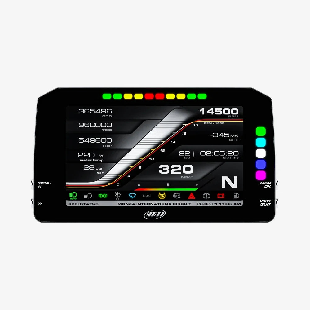 AiM MXP 1.3 6" TFT Display Dash Data Logger
