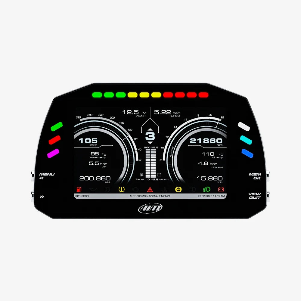 Aim MXS 1.3 TFT Motorcycle Dash Data Logger