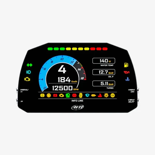 Aim MXS Strada IVA Compliant 5" TFT Motorcycle Dash Display