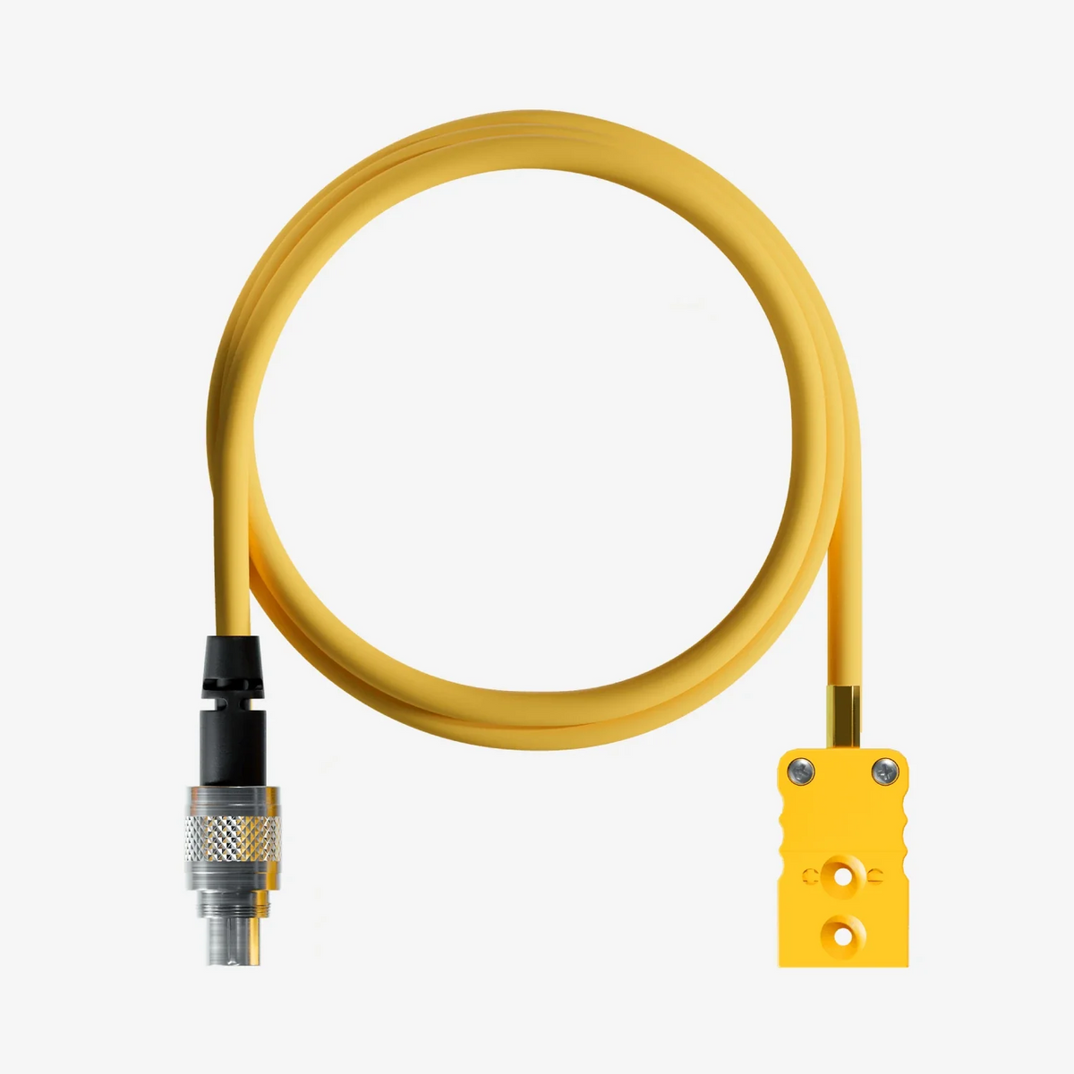 Aim Thermocouple Patch Lead TC Yellow to 712 4 Pin Metal Binder Plug