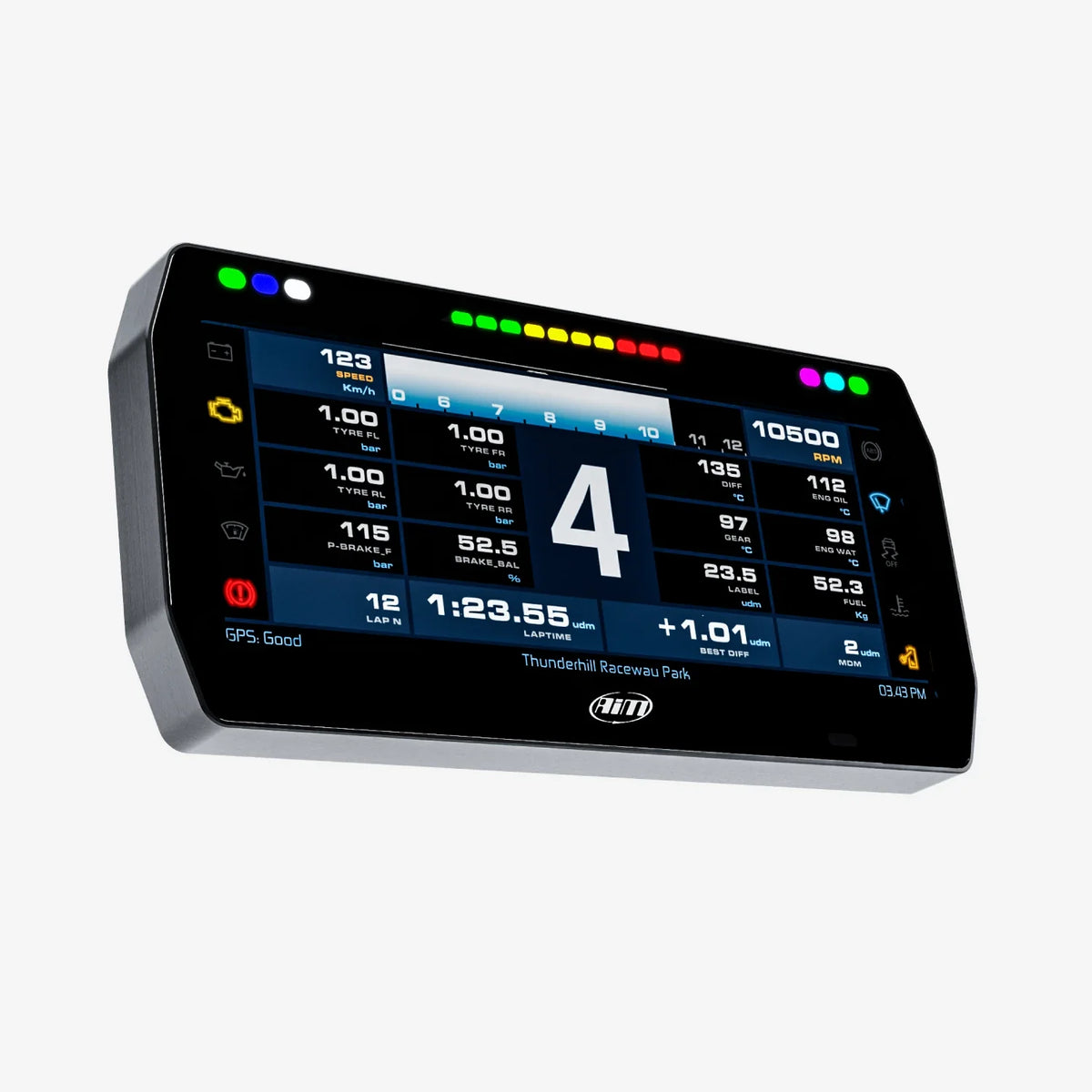 Aim PDM32 & PDM Dash Display with Race Icons