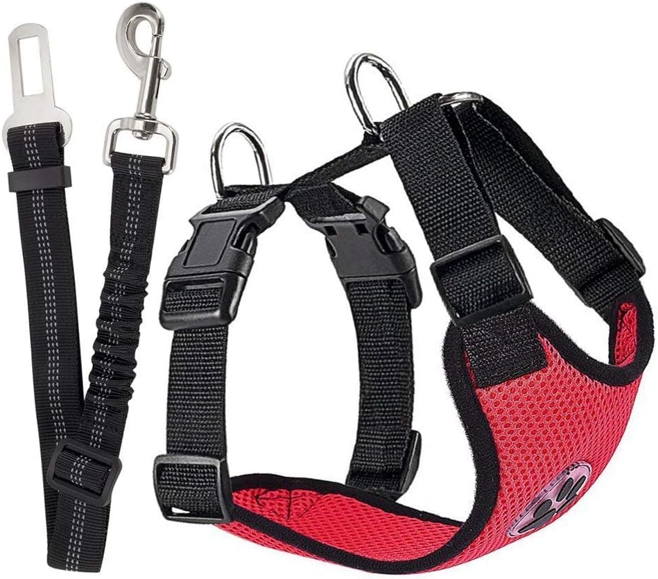 Dog Car Harness Seat Belt Set
