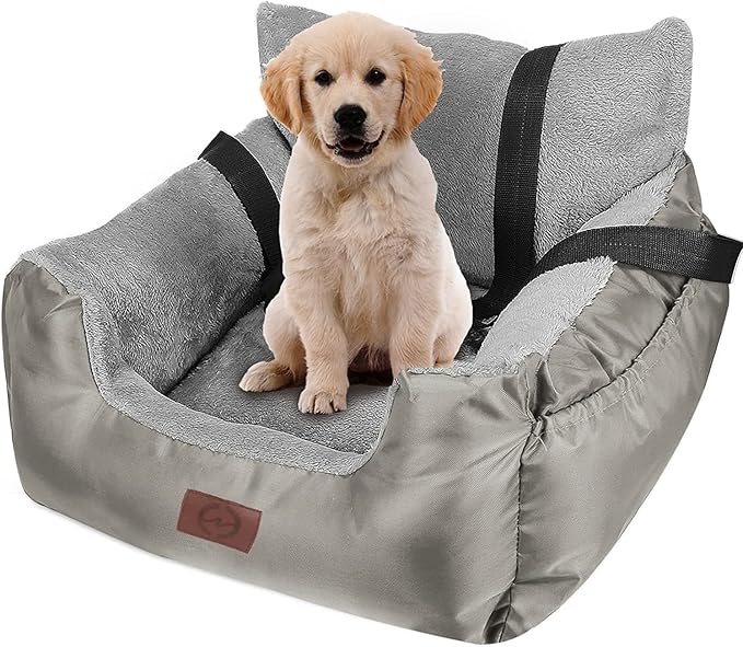 Pet Booster Car Seat for Small Dogs & Cats – Waterproof, Safe & Comfortable Travel