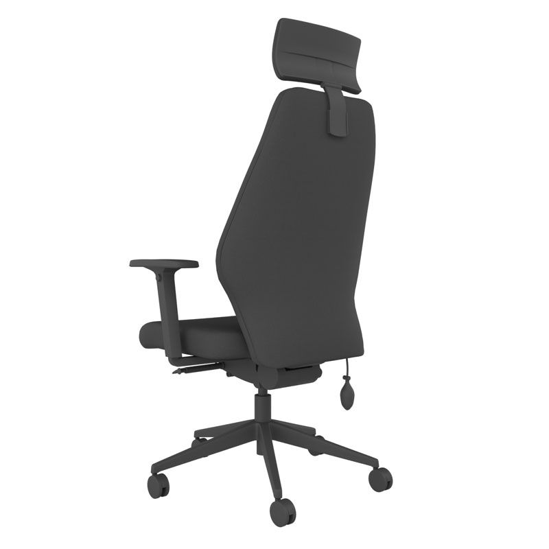 BackSaver 550 Ergonomic Office Chair w/ Headrest - Black