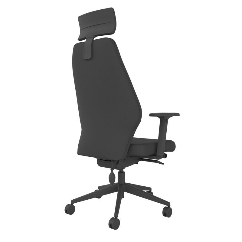 BackSaver 550 Ergonomic Office Chair w/ Headrest - Black