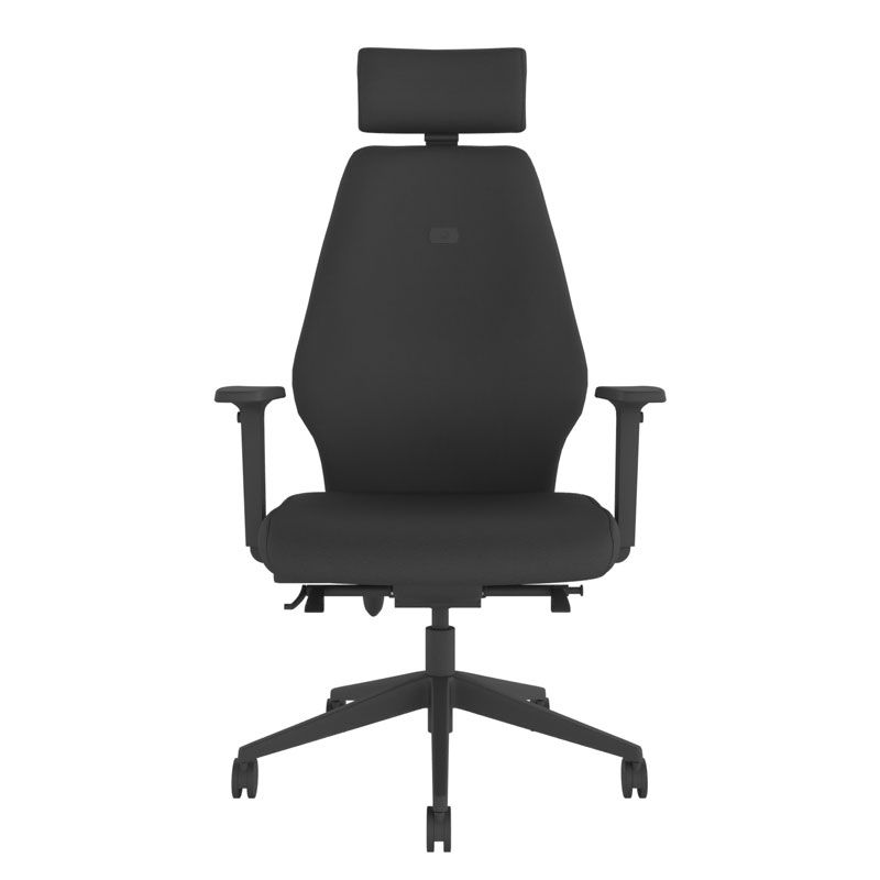 BackSaver 550 Ergonomic Office Chair w/ Headrest - Black