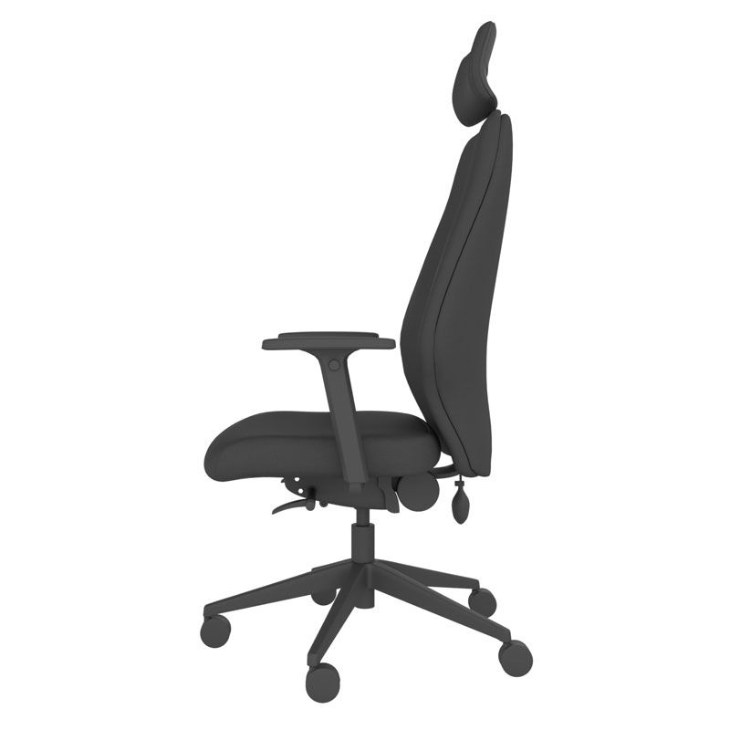BackSaver 550 Ergonomic Office Chair w/ Headrest - Black