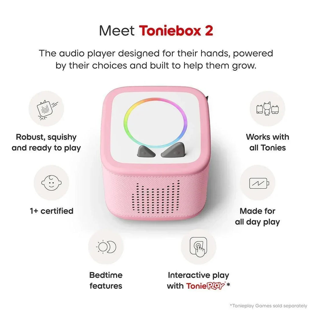 Toniebox 2 Starter Set With Creative Tonie- Cloud Pink