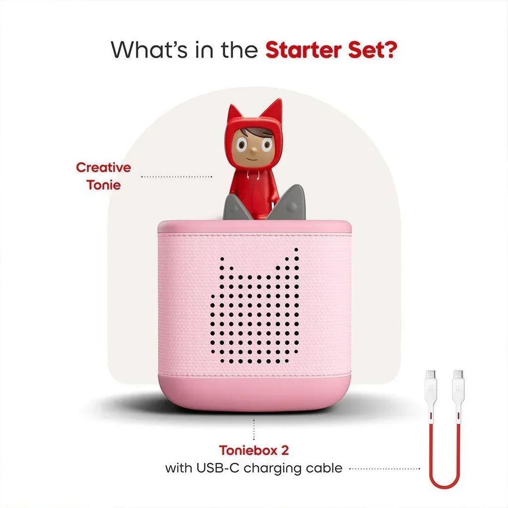 Toniebox 2 Starter Set With Creative Tonie- Cloud Pink